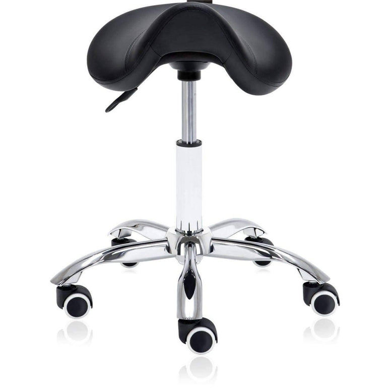 Hydraulic Saddle Rolling Ergonomic Medical Stool - Sit Healthier