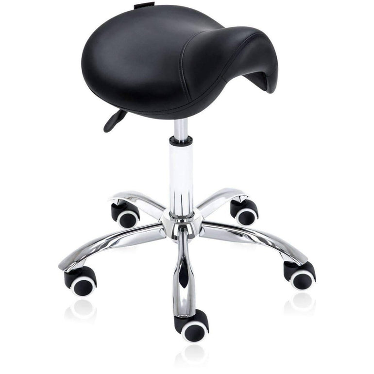 Hydraulic Saddle Rolling Ergonomic Medical Stool - Sit Healthier