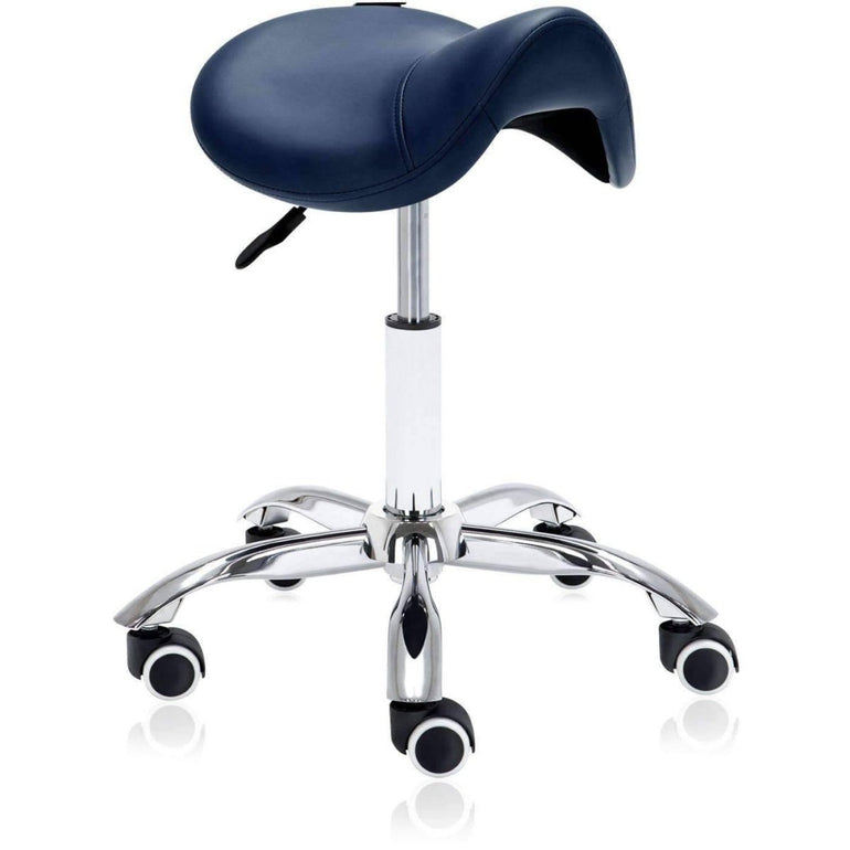 Hydraulic Saddle Rolling Ergonomic Medical Stool - Sit Healthier