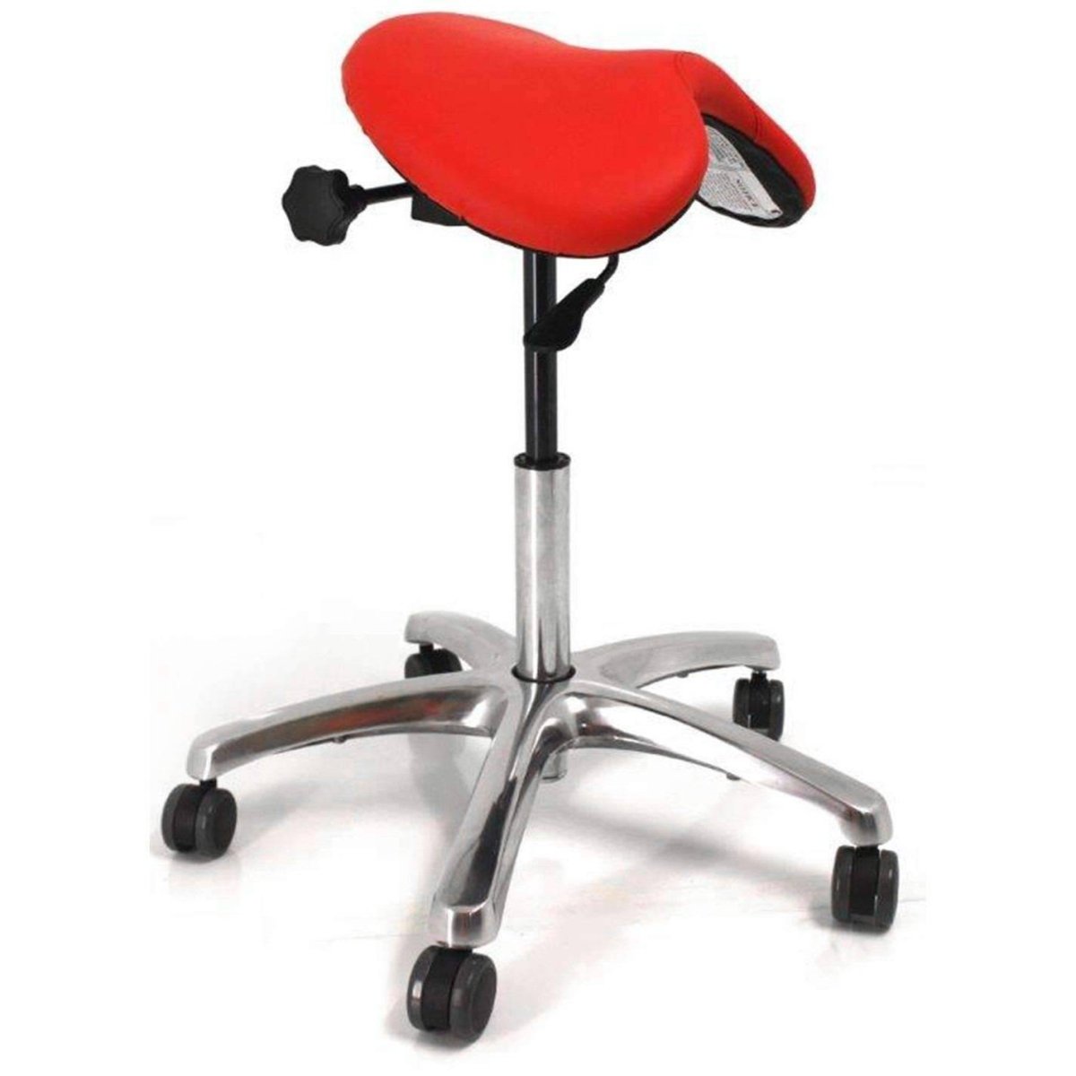 Jobri BetterPosture Ergonomic Saddle Chair for Office and Medical (RED) - Sit Healthier