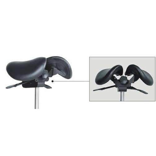 USA Patent Twin Adjustable Ergonomic Saddle Stool with Tilt-Able Seat | Sit Healthier