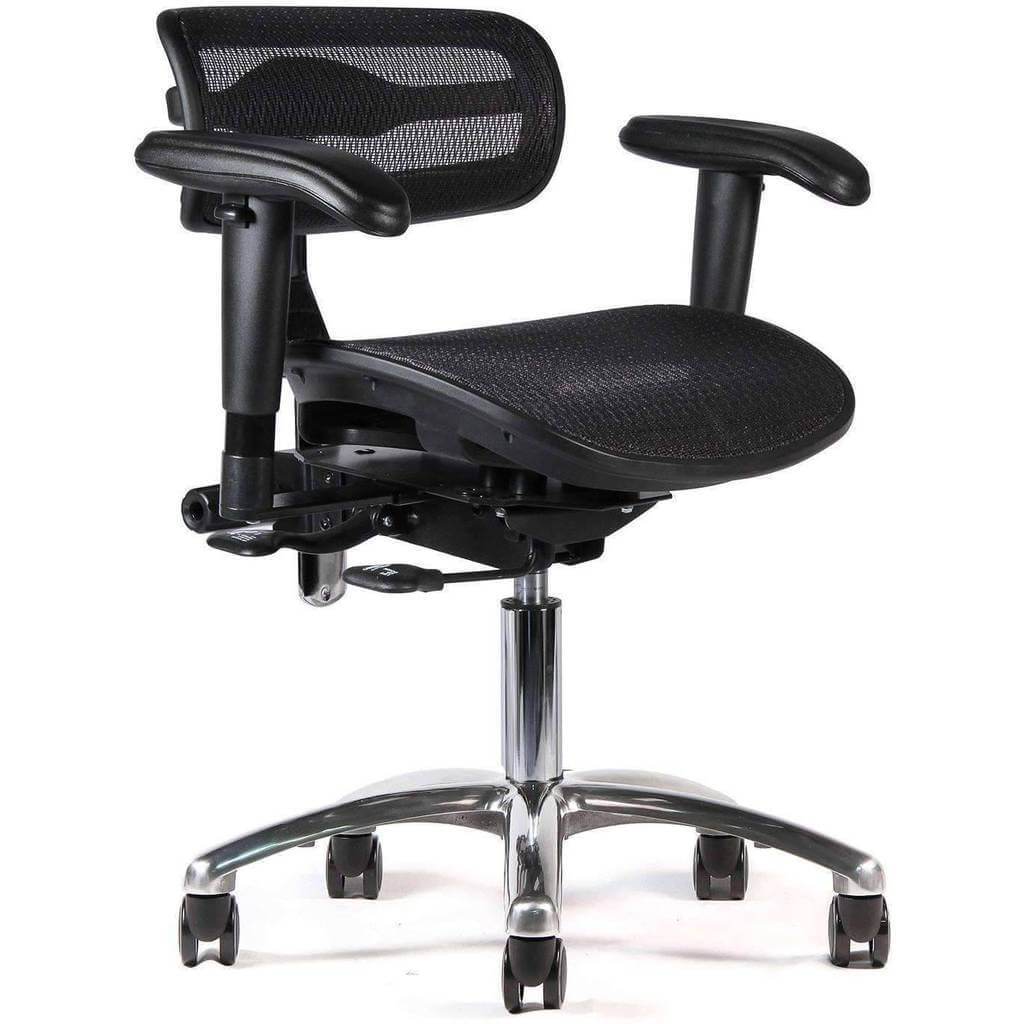 Mesh Active Tilt Ergonomic Black Task Chair - Sit Healthier