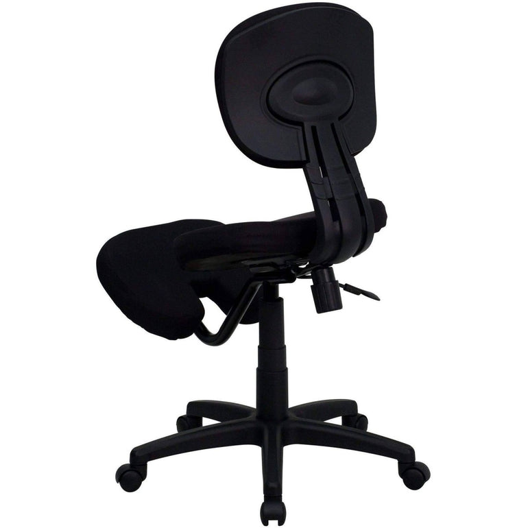 Mobile Ergonomic Kneeling Posture Task Chair with Back - Sit Healthier