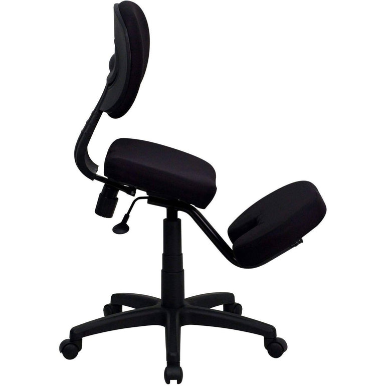 Mobile Ergonomic Kneeling Posture Task Chair with Back - Sit Healthier