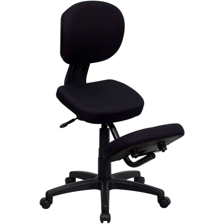 Mobile Ergonomic Kneeling Posture Task Chair with Back - Sit Healthier