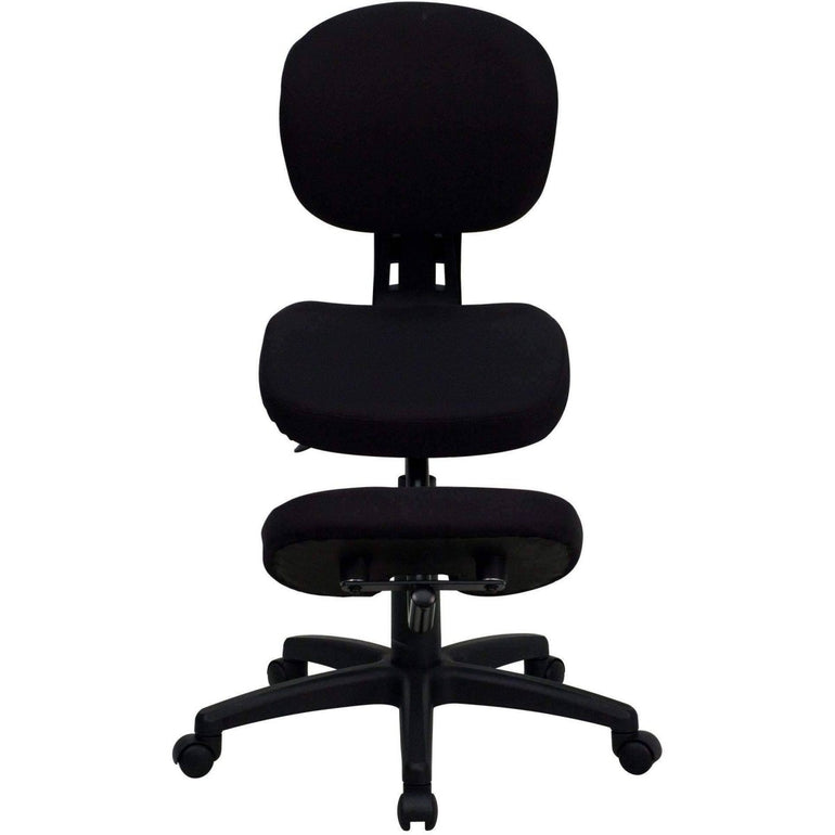 Mobile Ergonomic Kneeling Posture Task Chair with Back - Sit Healthier