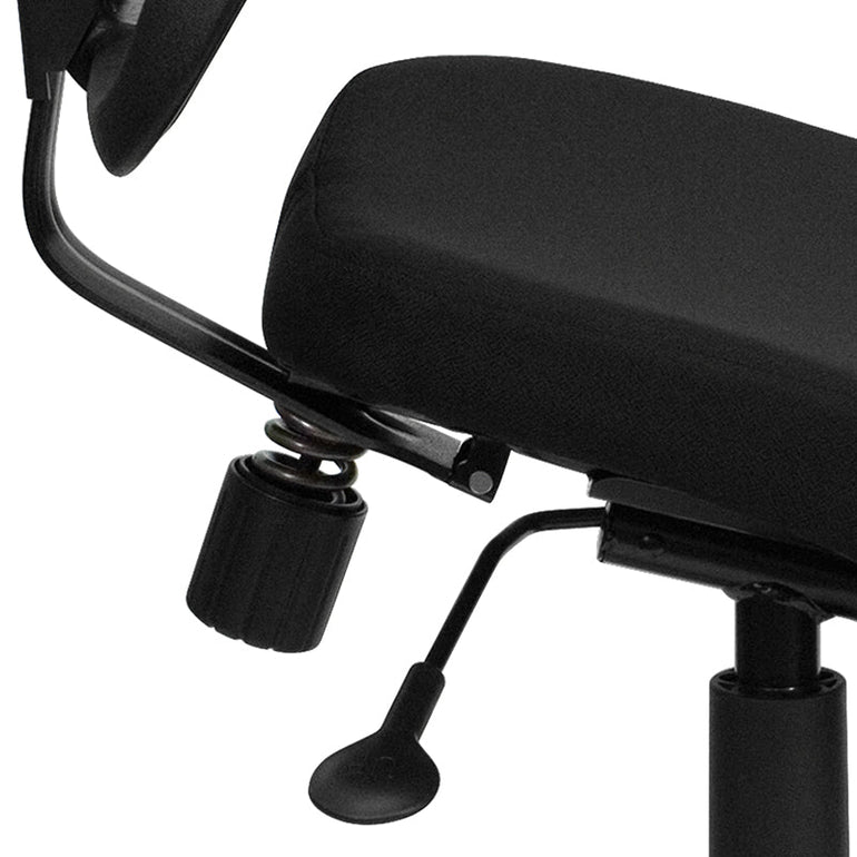 Mobile Ergonomic Kneeling Task Chair with Black Curved Mesh Back - Sit Healthier