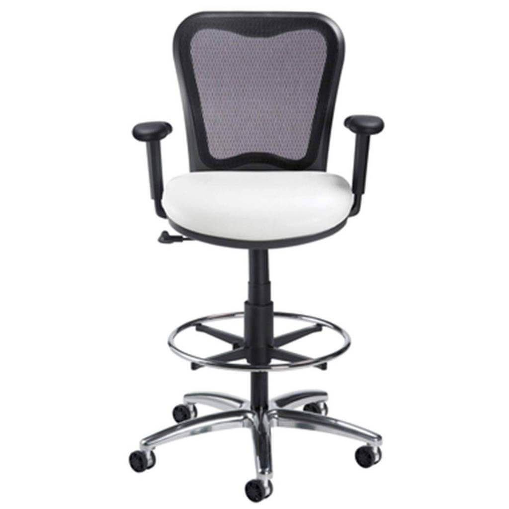 Nightingale Chair - LXO Mid Back Ergonomic Stool, Black; 6000DS - Sit Healthier