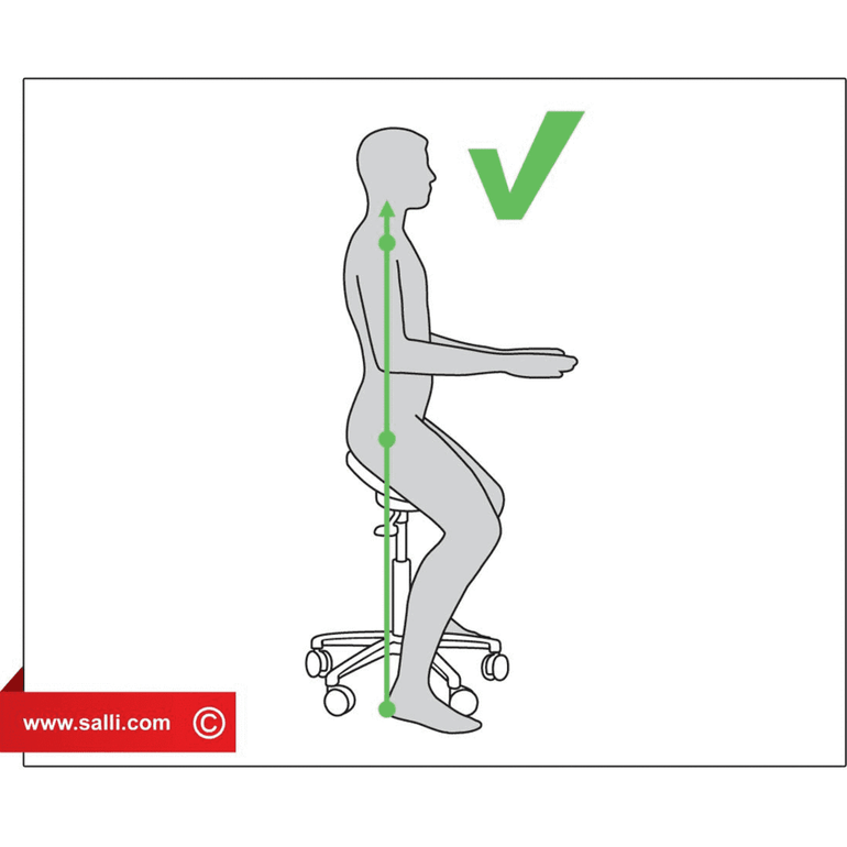 Salli Basic Ergonomic Saddle Medical Chair or stool | SitHealthier.com