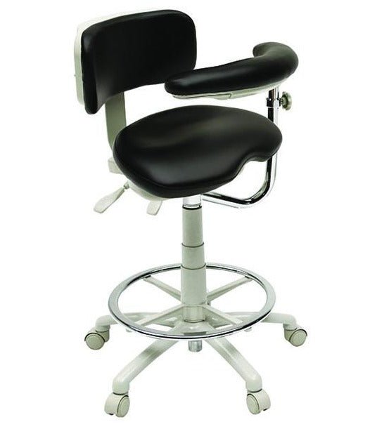 Premium Ergonomic Dental Operator Waterfall-Style Seat Stools US Made - Sit Healthier