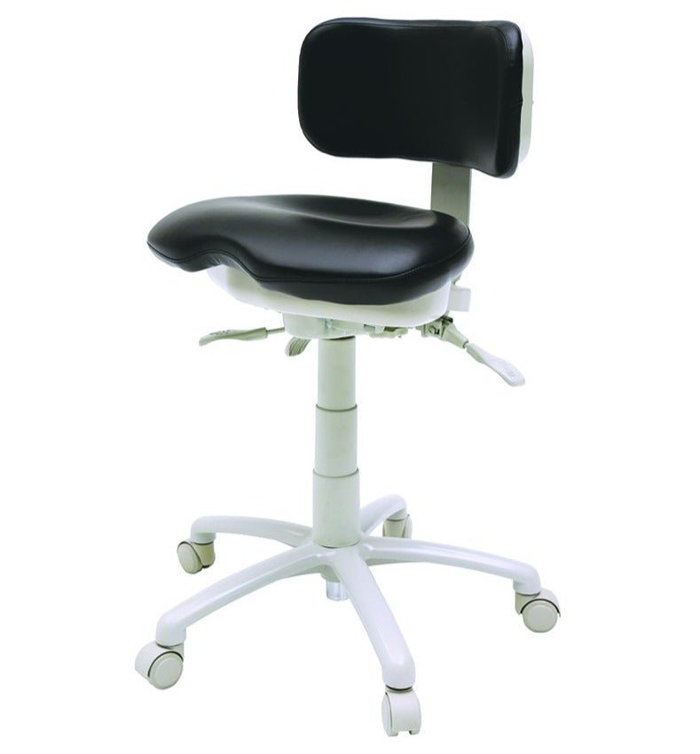 Premium Ergonomic Dental Operator Waterfall-Style Seat Stools US Made - Sit Healthier
