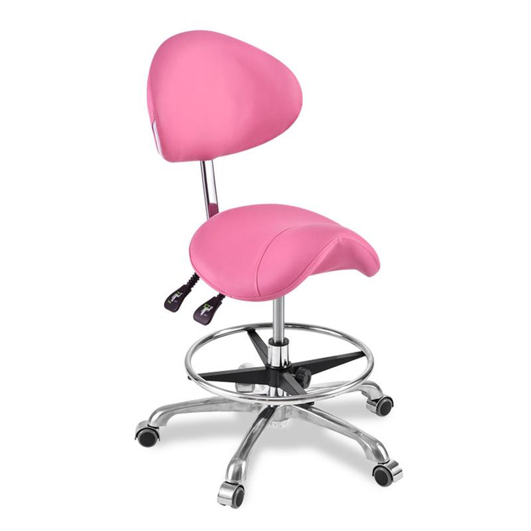 Swivel Saddle Seat Chair With Footrest & Backrest Chair for Medical