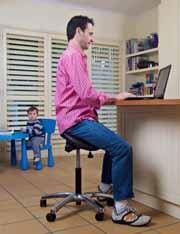 Professional Premium Quality Saddle Chair with Low Backrest by SomaErgo - Sit Healthier