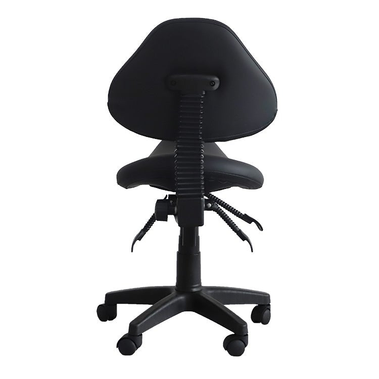 Saddle Shape Stool with Back Support and Tilt-able Seat - Sit Healthier