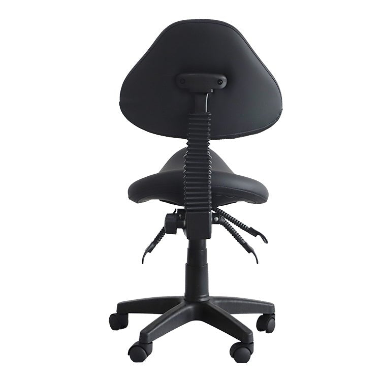 Saddle Shape Stool with Back Support and Tilt-able Seat - Sit Healthier