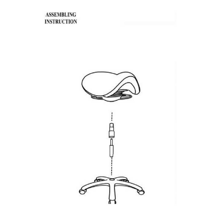 Saddle Stool | 360° Rocking Tilt Mechanism - Sit Healthier