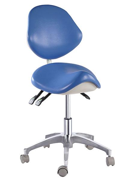 Saddle Style Dental Assistant Stool with Swing Arm - Sit Healthier