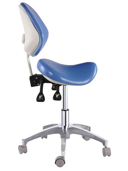 Saddle Style Dental Assistant Stool with Swing Arm - Sit Healthier