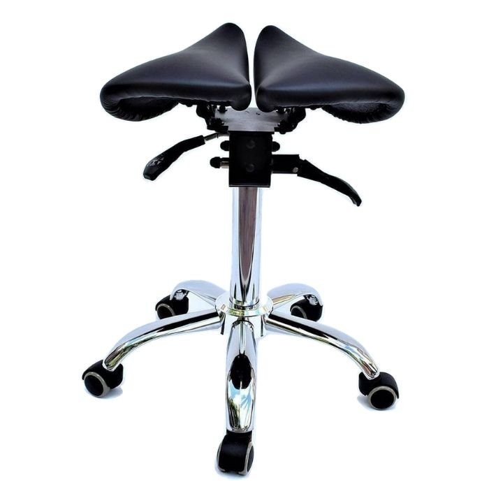 Saddle Style Split Seat Ergonomic Saddle Chair or Stool - ORANGE - Sit Healthier