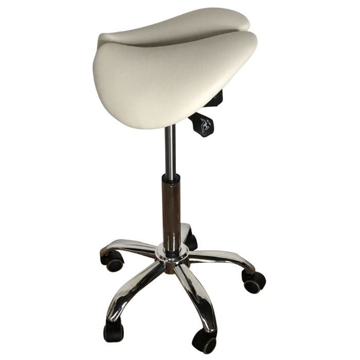Saddle Style Split Seat Ergonomic Saddle Chair or Stool - ORANGE - Sit Healthier