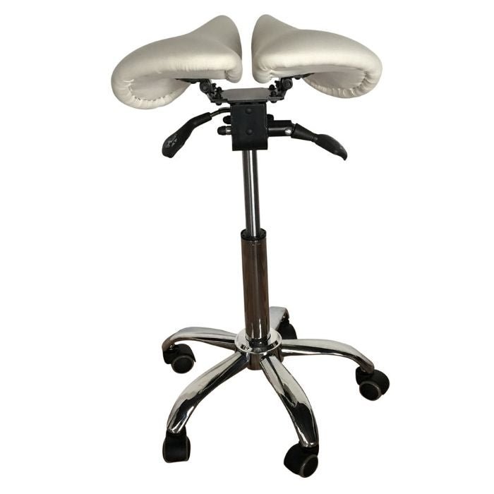 Saddle Style Split Seat Ergonomic Saddle Chair or Stool - ORANGE - Sit Healthier