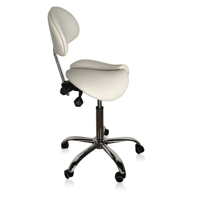 Saddle Style Split Seat Ergonomic Saddle Chair or Stool - ORANGE - Sit Healthier