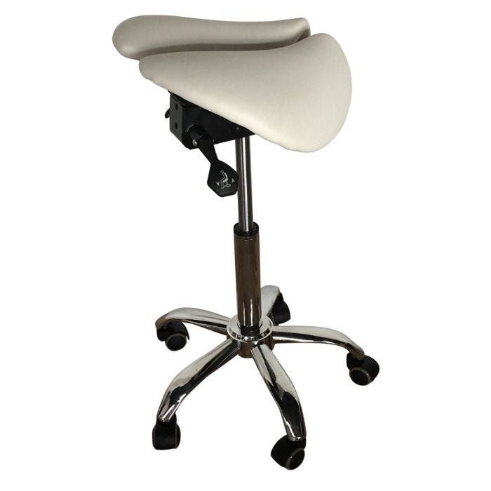 Saddle Style Split Seat Ergonomic Saddle Chair or Stool - ORANGE - Sit Healthier