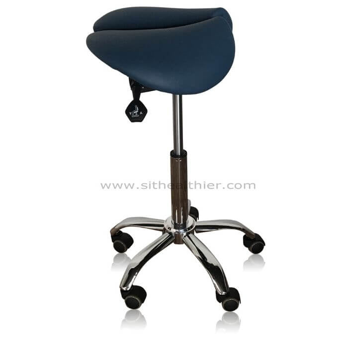 Saddle Style Split Seat Ergonomic Saddle Chair or Stool - ORANGE - Sit Healthier