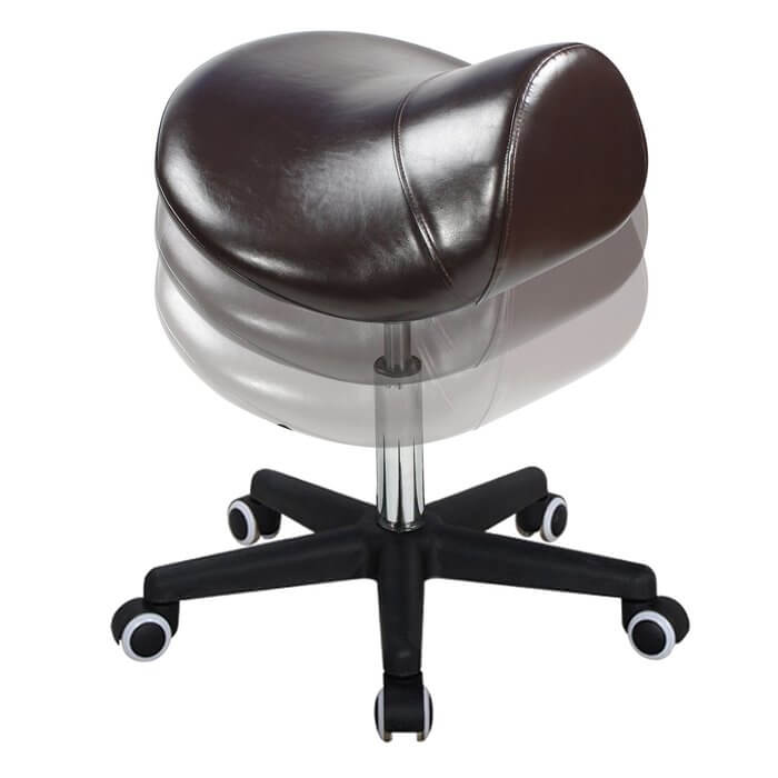 Hydraulic Ergonomic Swivel Saddle Stool | sit healthier