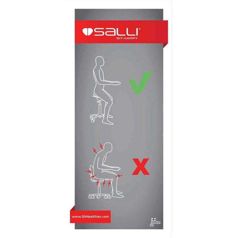 Salli All-Round Classic Ergonomic Saddle Chair - Sit Healthier