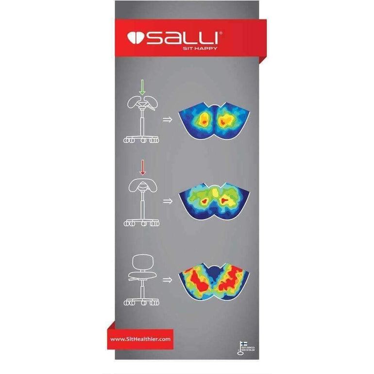 Salli Classic Ergonomic Saddle Chair or Stool - Sit Healthier