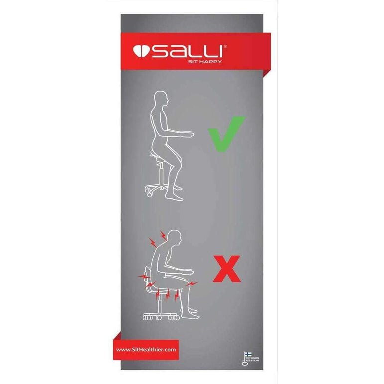Salli Classic Ergonomic Saddle Chair or Stool - Sit Healthier