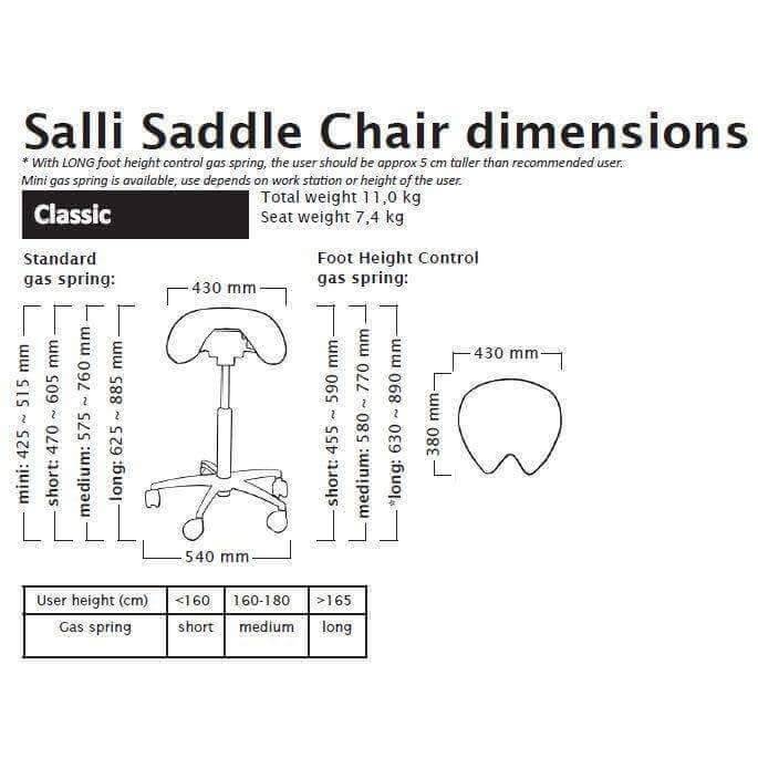 Salli Classic Saddle Chair | Ergonomic Saddle Stool (CLEARANCE) - Sit Healthier