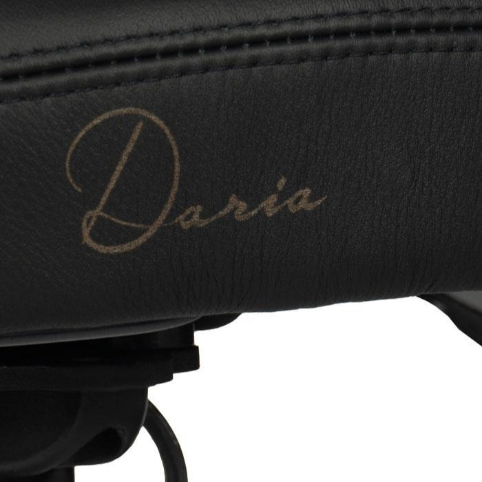 Salli Premium SwingFit Saddle Stool with Stylish Leather Upholstery - Sit Healthier