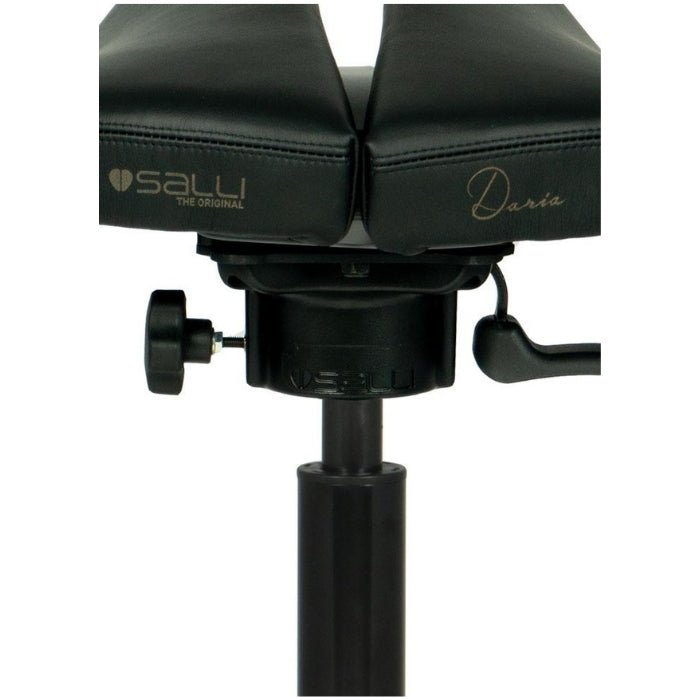 Salli Premium SwingFit Saddle Stool with Stylish Leather Upholstery - Sit Healthier