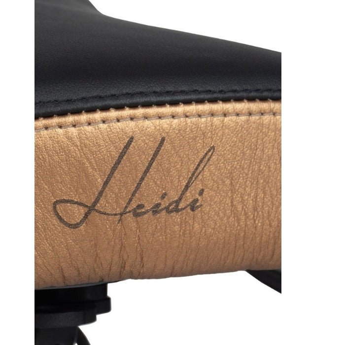Salli Premium SwingFit Saddle Stool with Stylish Leather Upholstery - Sit Healthier