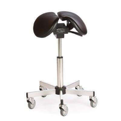 Salli Stainless Ergonomic Saddle Chair or Stool - Sit Healthier