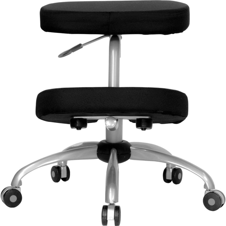 Sit Healthier Ergonomic Kneeling Chair Silver Powder Coated Frame - Sit Healthier