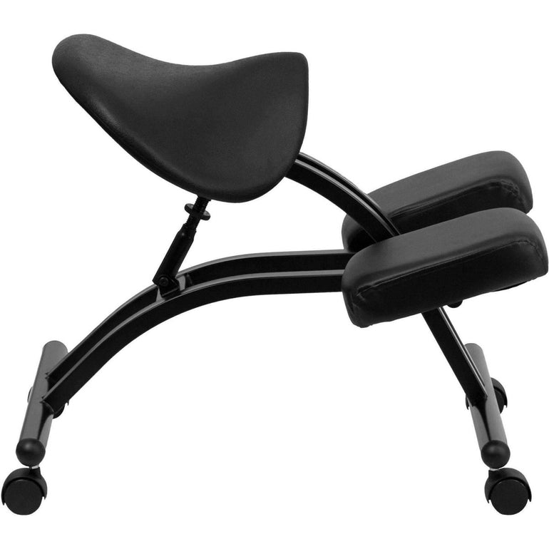 Sit Healthier Ergonomic Kneeling Chair with Black Saddle Seat - Sit Healthier
