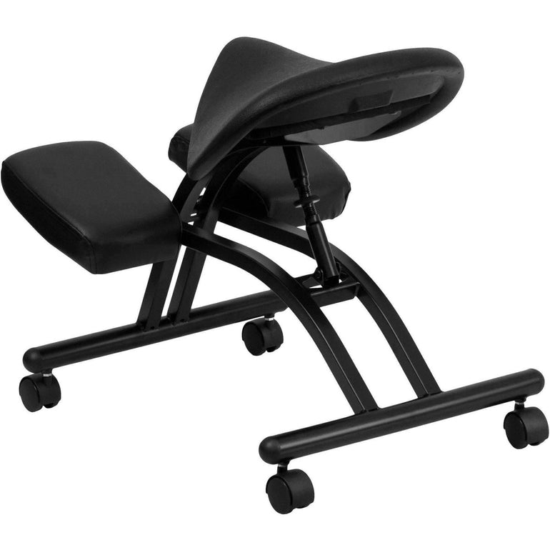 Sit Healthier Ergonomic Kneeling Chair with Black Saddle Seat - Sit Healthier