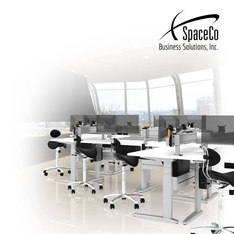 Sit-Stand Saddle Chair with Back Rest for Better Posture - Sit Healthier