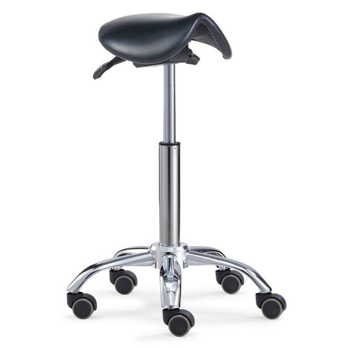 Small Ergonomic Saddle Seat Stool for Petite Women - Sit Healthier
