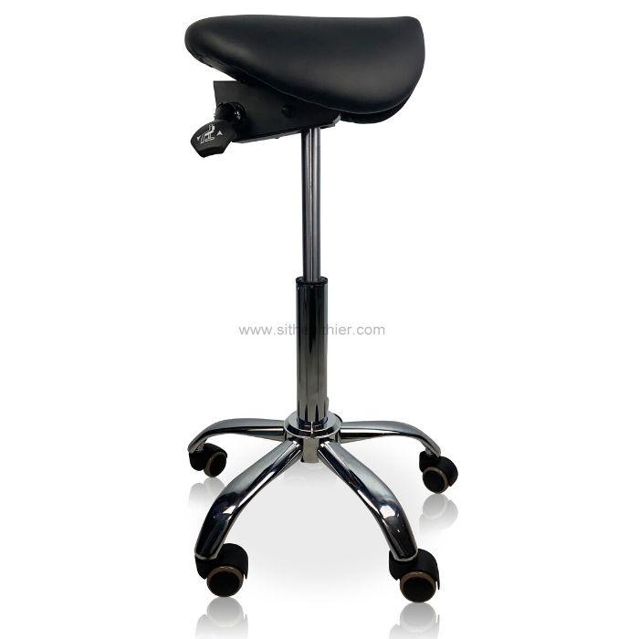 Small Ergonomic Saddle Seat Stool for Petite Women - Sit Healthier