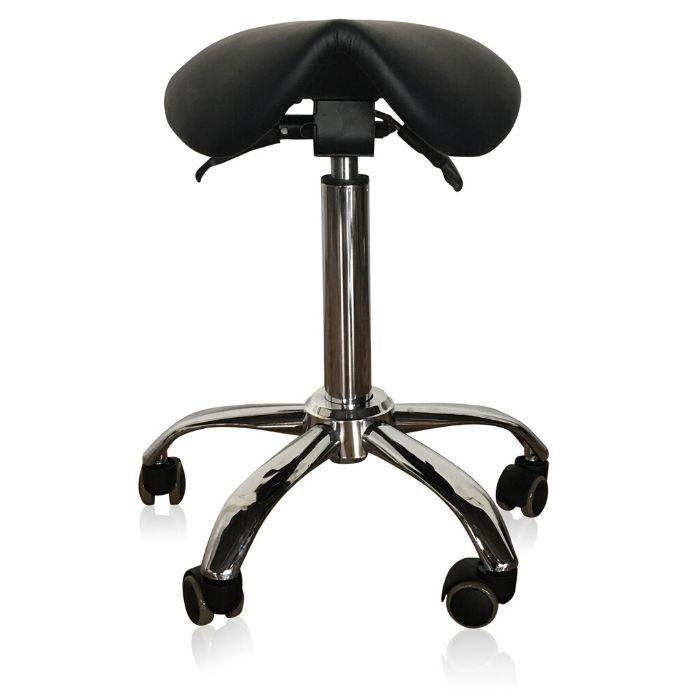 Small Ergonomic Saddle Seat Stool for Petite Women - Sit Healthier