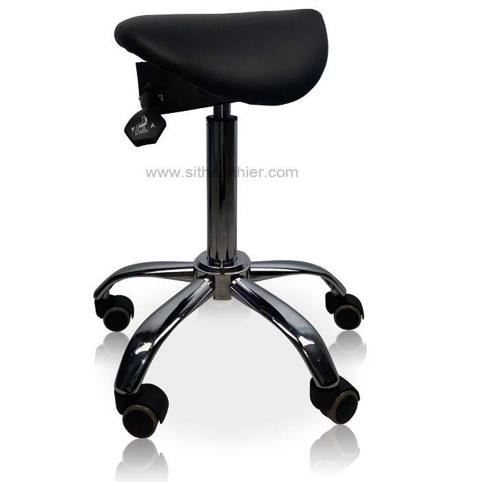 Small Ergonomic Saddle Seat Stool for Petite Women - Sit Healthier