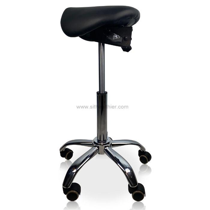 Small Ergonomic Saddle Seat Stool for Petite Women - Sit Healthier