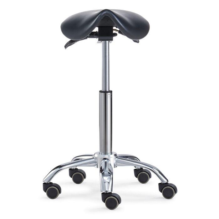 Small Ergonomic Saddle Seat Stool for Petite Women - Sit Healthier