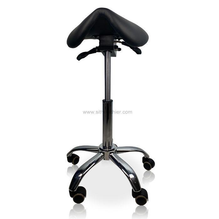 Small Ergonomic Saddle Seat Stool for Petite Women - Sit Healthier