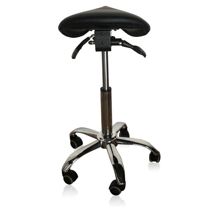 Small Ergonomic Saddle Seat Stool for Petite Women - Sit Healthier