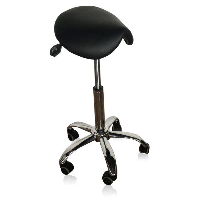 Small Ergonomic Saddle Seat Stool for Petite Women - Sit Healthier